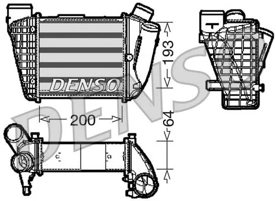 Intercooler, compresor DENSO DIT02004