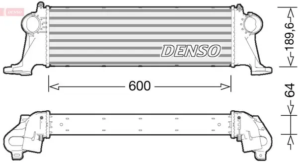 Intercooler, compresor DENSO DIT12004