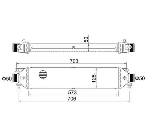 Intercooler, compresor E-KRAFT 1924004012