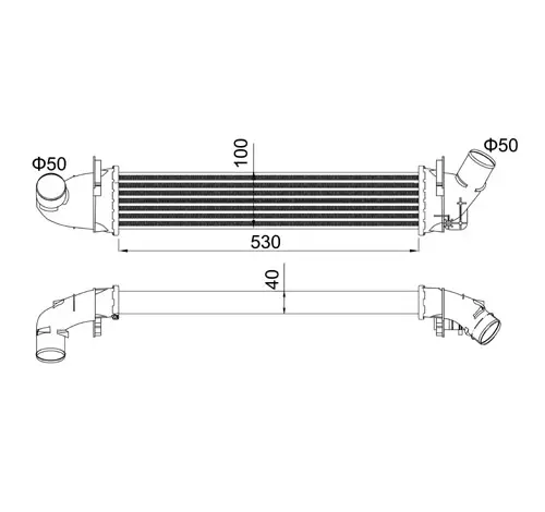 Intercooler, compresor E-KRAFT 1924004102