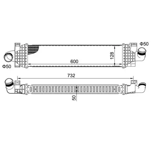 Intercooler, compresor E-KRAFT 1924004131
