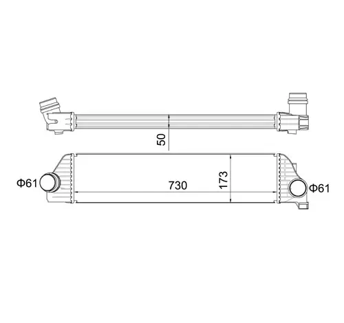 Intercooler, compresor E-KRAFT 1924004272