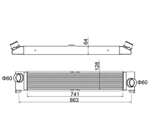 Intercooler, compresor E-KRAFT 1924004329