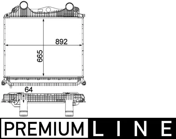 Intercooler, compresor MAHLE BEHR *** PREMIUM LINE *** CI 123 000P