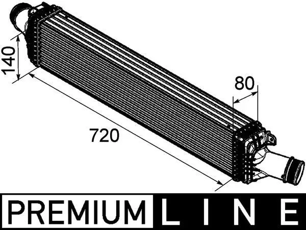 Intercooler, compresor MAHLE BEHR *** PREMIUM LINE *** CI 169 000P