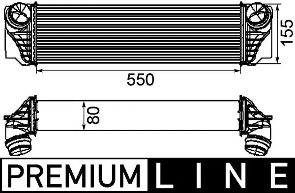 Intercooler, compresor MAHLE BEHR *** PREMIUM LINE *** CI 184 000P