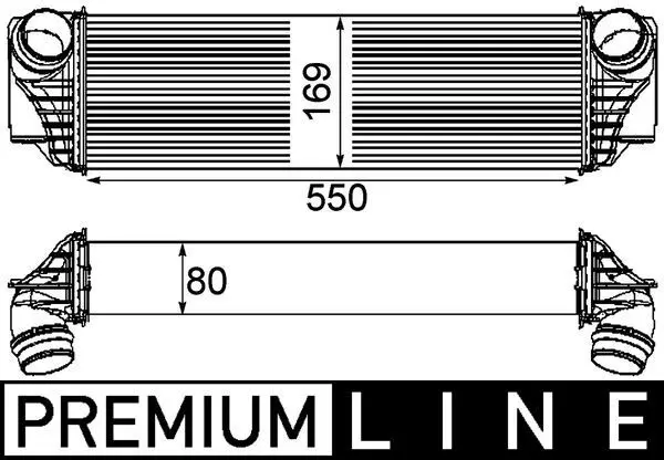 Intercooler, compresor MAHLE BEHR *** PREMIUM LINE *** CI 185 000P
