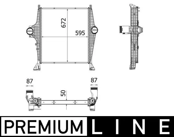 Intercooler, compresor MAHLE BEHR *** PREMIUM LINE *** CI 32 000P