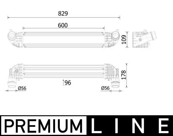 Intercooler, compresor MAHLE BEHR *** PREMIUM LINE *** CI 611 000P
