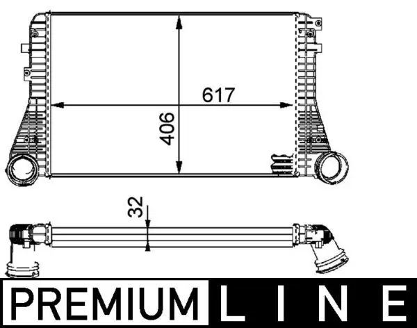 Intercooler, compresor MAHLE BEHR *** PREMIUM LINE *** CI 83 000P