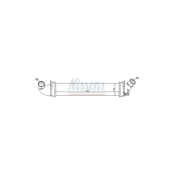 Intercooler, compresor NISSENS 96602