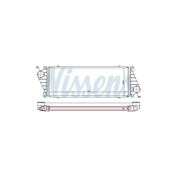 Intercooler, compresor NISSENS 96842