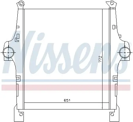 Intercooler, compresor NISSENS 97047