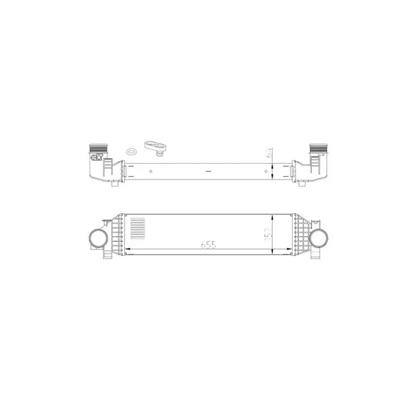 Intercooler, compresor NRF 309068