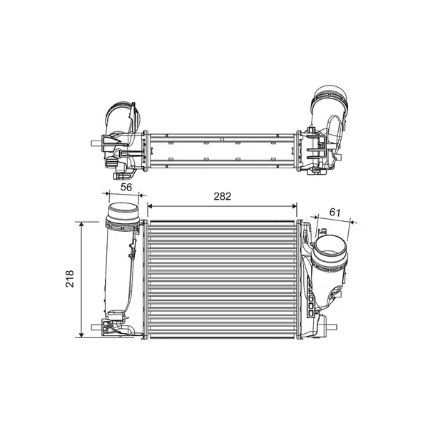 Intercooler, compresor VALEO 816759