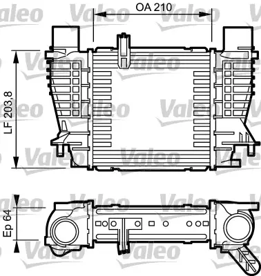 Intercooler, compresor VALEO 817999