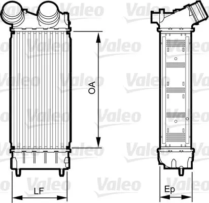 Intercooler, compresor VALEO 818226