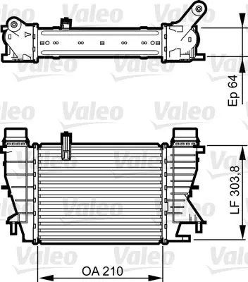 Intercooler, compresor VALEO 818251