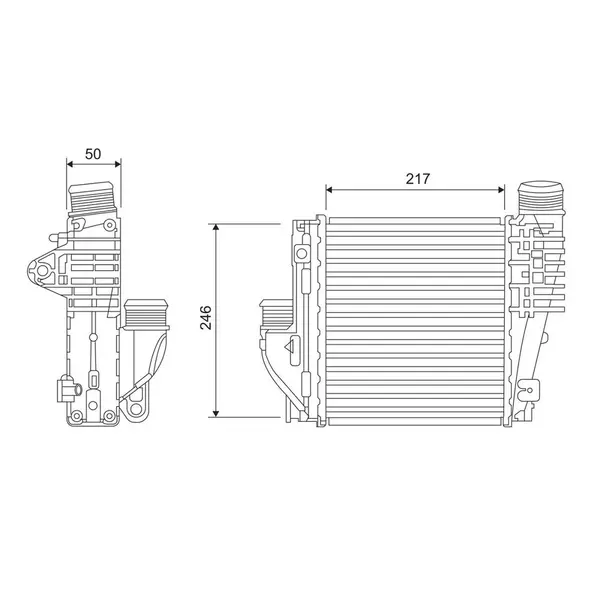 Intercooler, compresor VALEO 818290