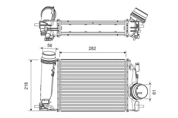 Intercooler, compresor VALEO 818293
