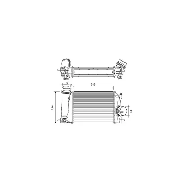 Intercooler, compresor VALEO 818293
