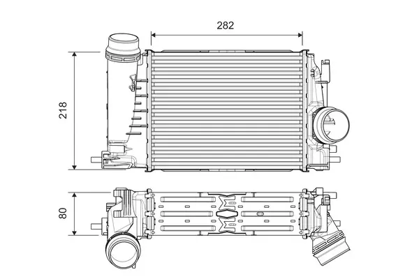 Intercooler, compresor VALEO 818316