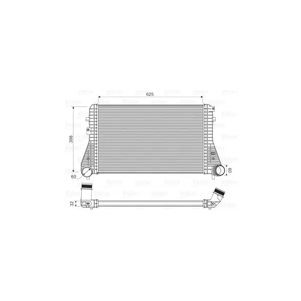 Intercooler, compresor VALEO 818339