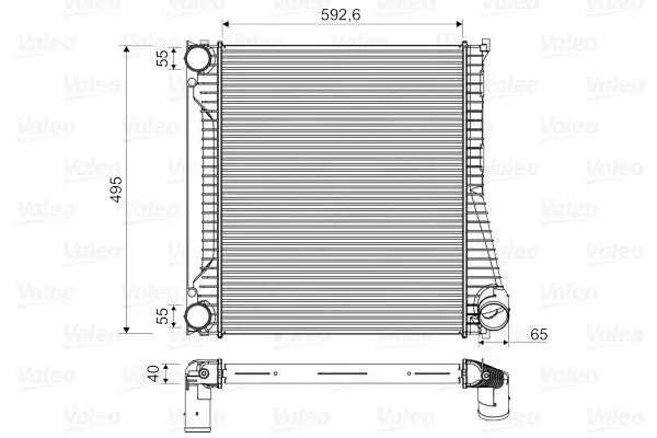 Intercooler, compresor VALEO 818346