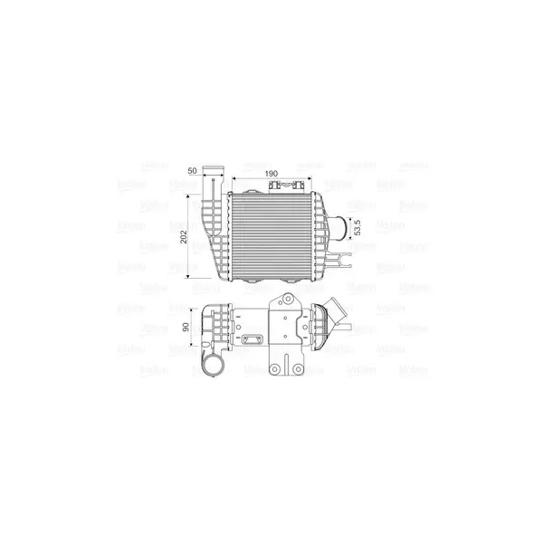 Intercooler, compresor VALEO 818349