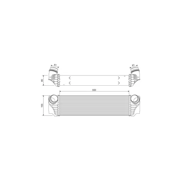 Intercooler, compresor VALEO 818367