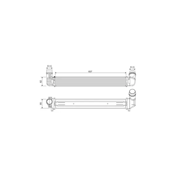 Intercooler, compresor VALEO 818389