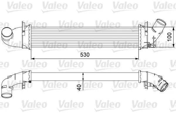 Intercooler, compresor VALEO 818544