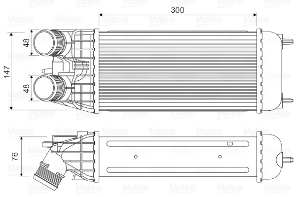 Intercooler, compresor VALEO 818547