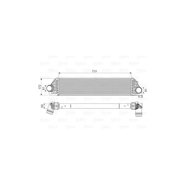 Intercooler, compresor VALEO 818561
