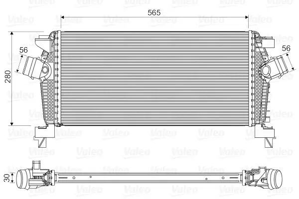 Intercooler, compresor VALEO 818565