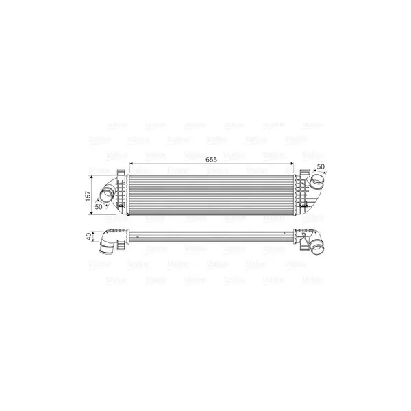 Intercooler, compresor VALEO 818571