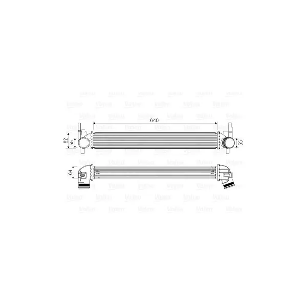 Intercooler, compresor VALEO 818574