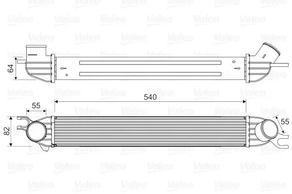 Intercooler, compresor VALEO 818580