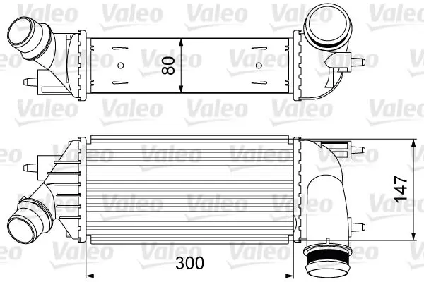 Intercooler, compresor VALEO 818583