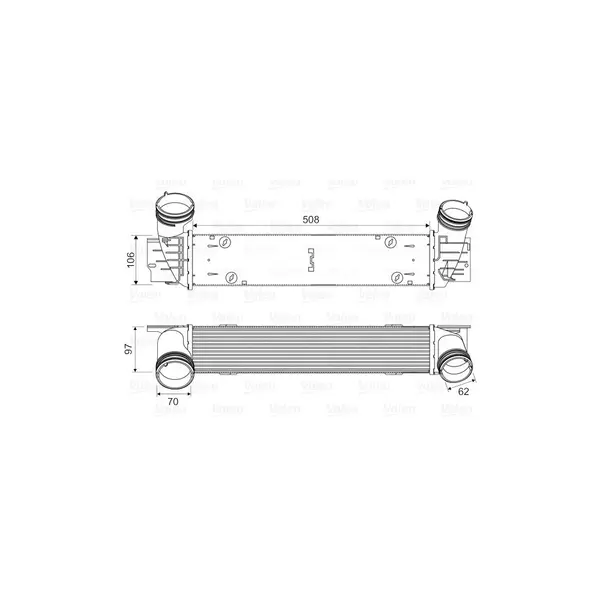 Intercooler, compresor VALEO 818594