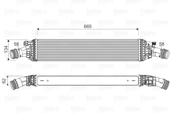 Intercooler, compresor VALEO 818601
