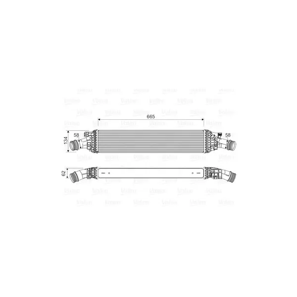 Intercooler, compresor VALEO 818601