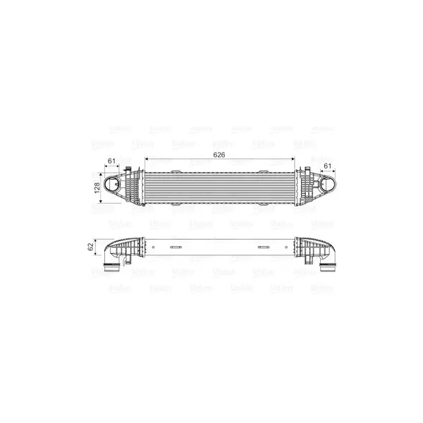 Intercooler, compresor VALEO 818616