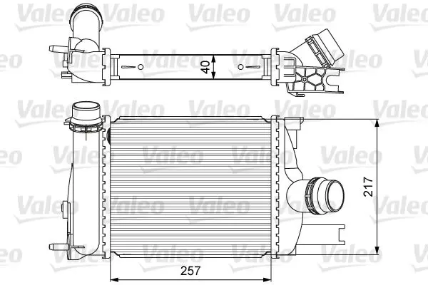 Intercooler, compresor VALEO 818622