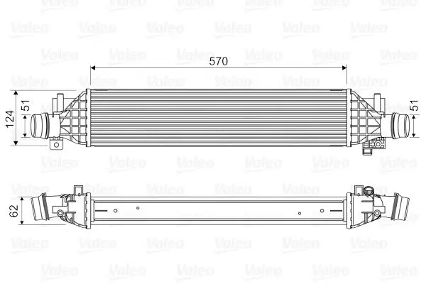 Intercooler, compresor VALEO 818629