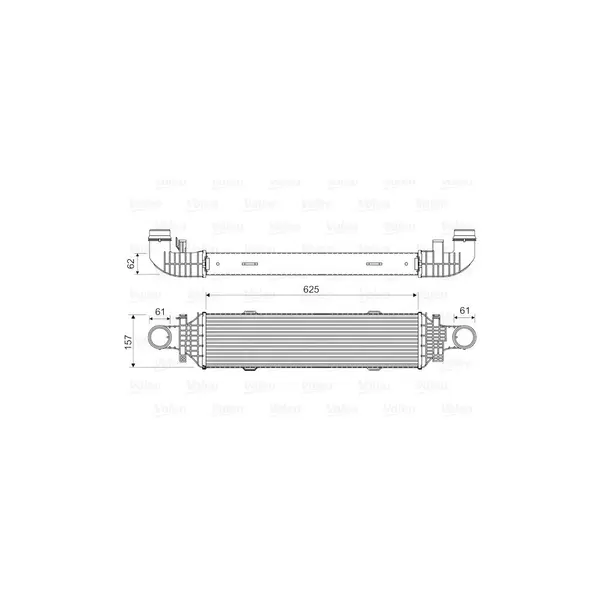 Intercooler, compresor VALEO 818631