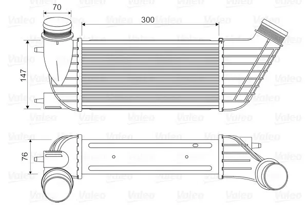 Intercooler, compresor VALEO 818651