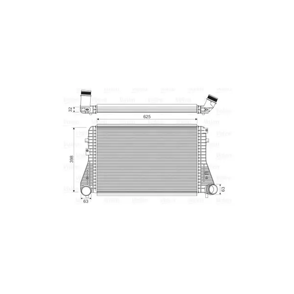 Intercooler, compresor VALEO 818674