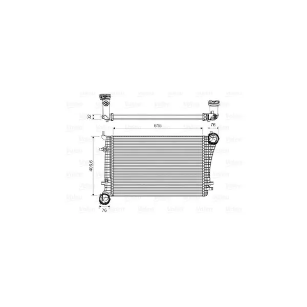 Intercooler, compresor VALEO 818675