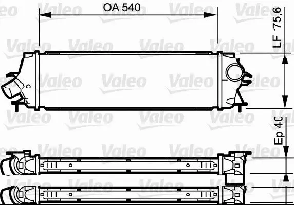 Intercooler, compresor VALEO 818771